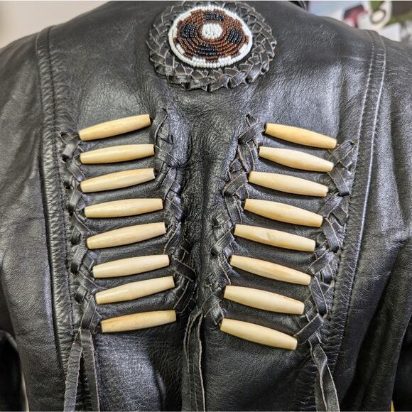 Vintage Force Leather Motorcycle Jacket - Picture 5 of 13